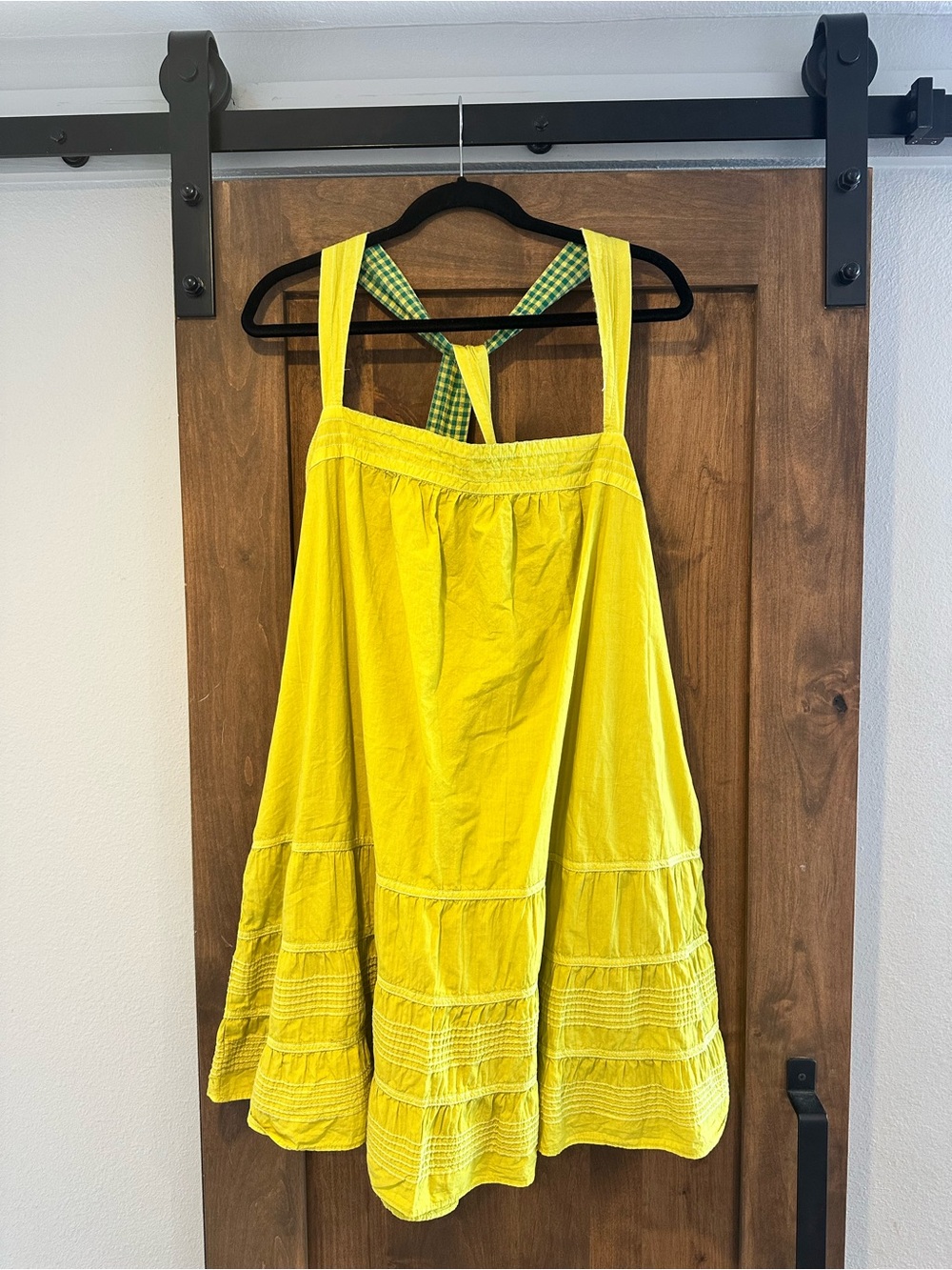 Yellow Sleeveless Tie-Back Summer Dress